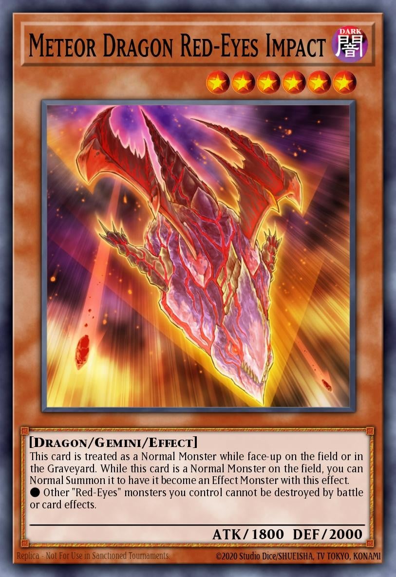 Meteor Dragon Red-Eyes Impact - Image 1