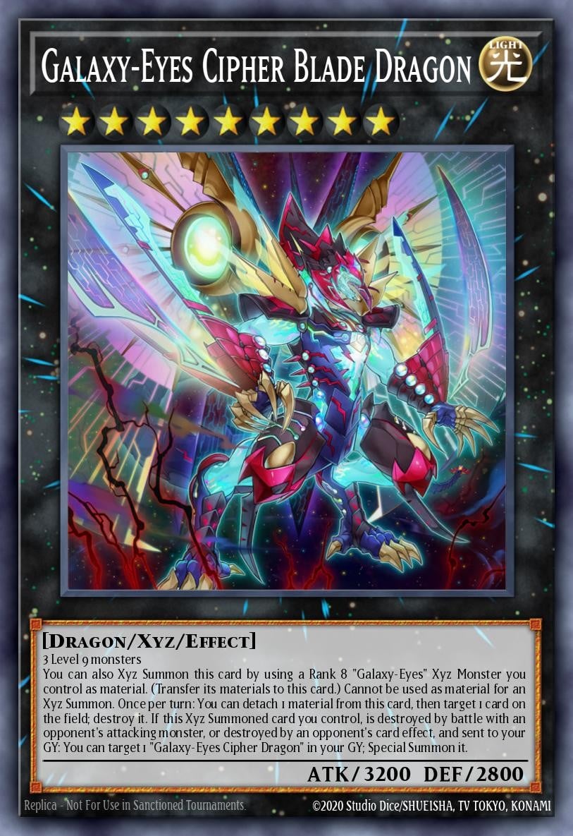 Galaxy-Eyes Cipher Blade Dragon - Image 1