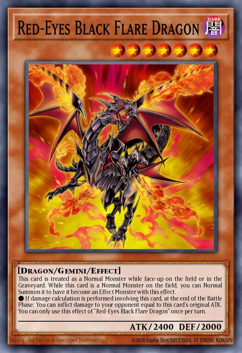Red-Eyes Black Flare Dragon - Image 1