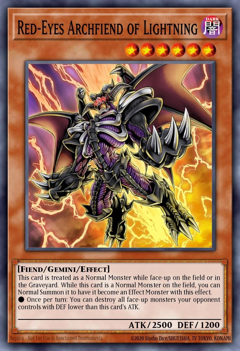 Red-Eyes Archfiend of Lightning - Image 1