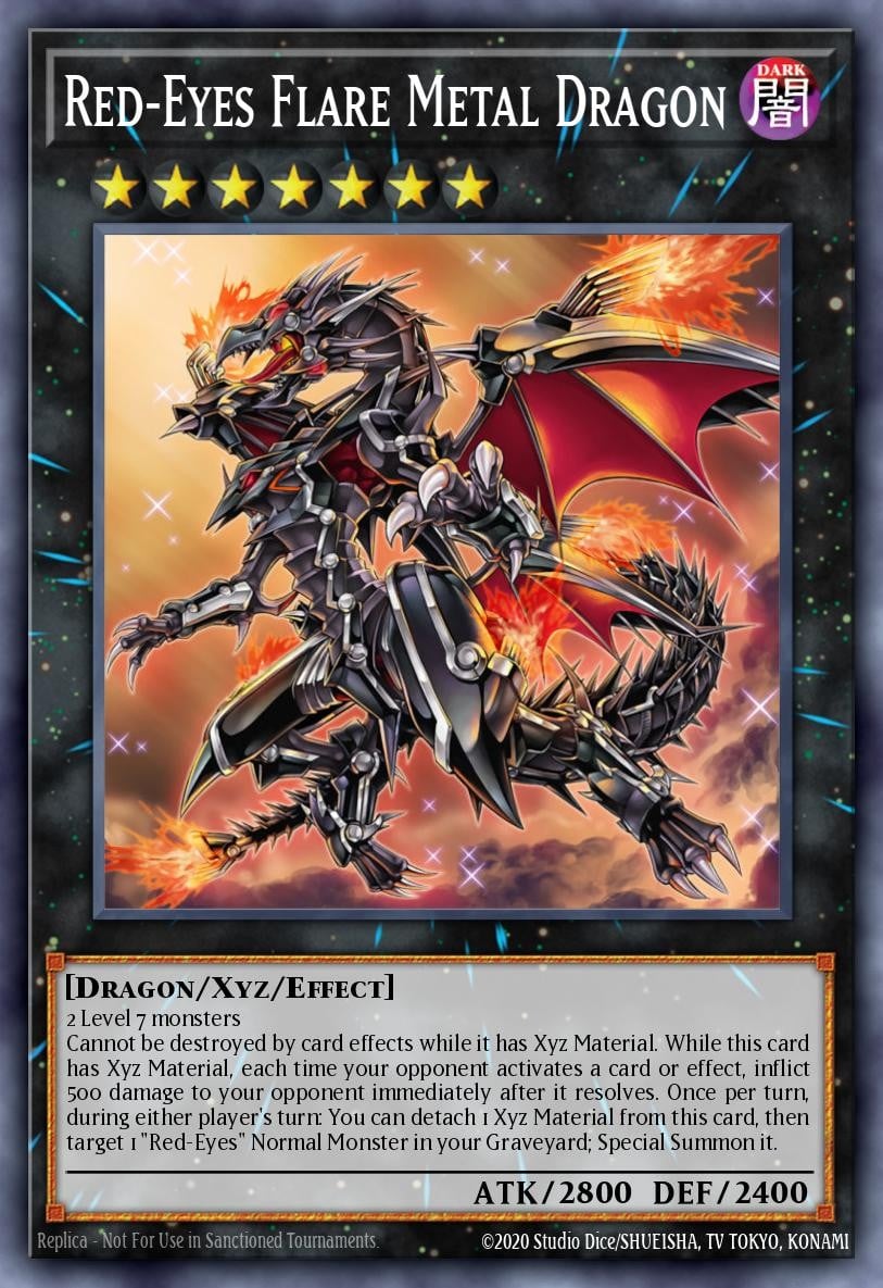 Red-Eyes Flare Metal Dragon - Image 1