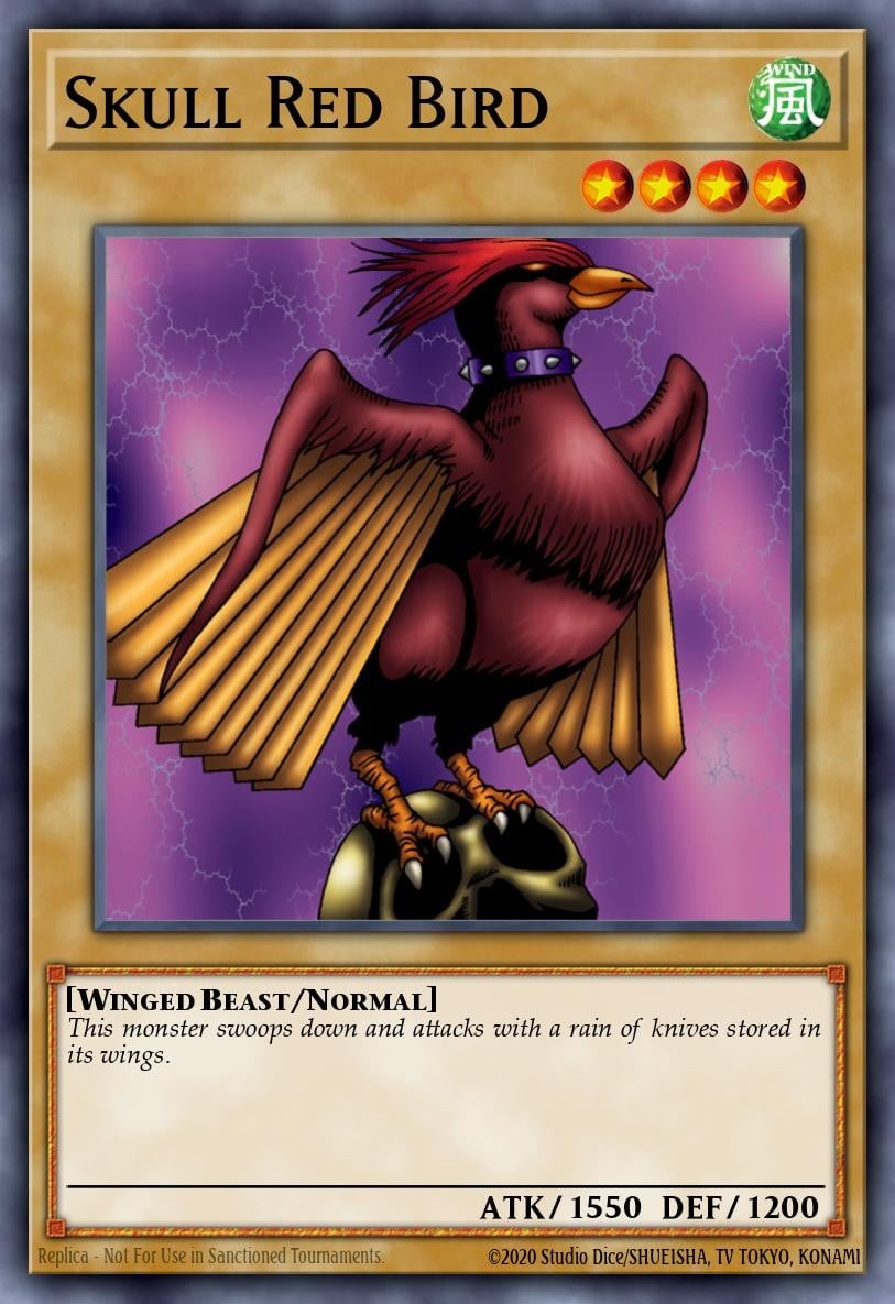 Skull Red Bird - Image 1