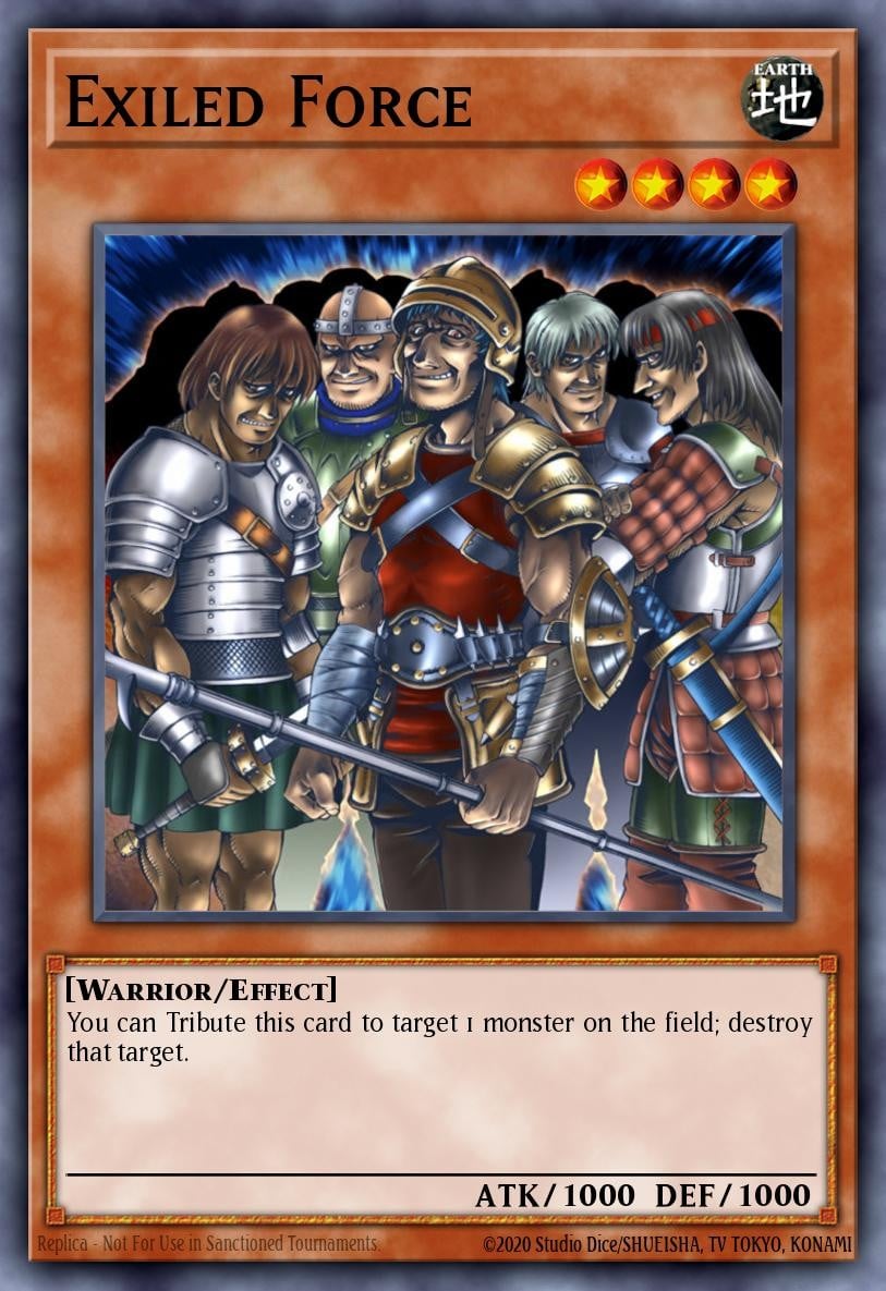 2003 Yu-Gi-Oh! Legacy of Darkness Exiled Force #LOD-023 Yu-Gi-Oh! card front