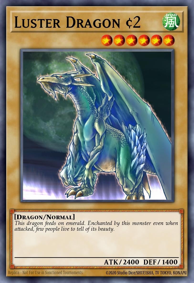 2003 Yu-Gi-Oh! Legacy of Darkness Luster Dragon #LOD-050 Yu-Gi-Oh! card front