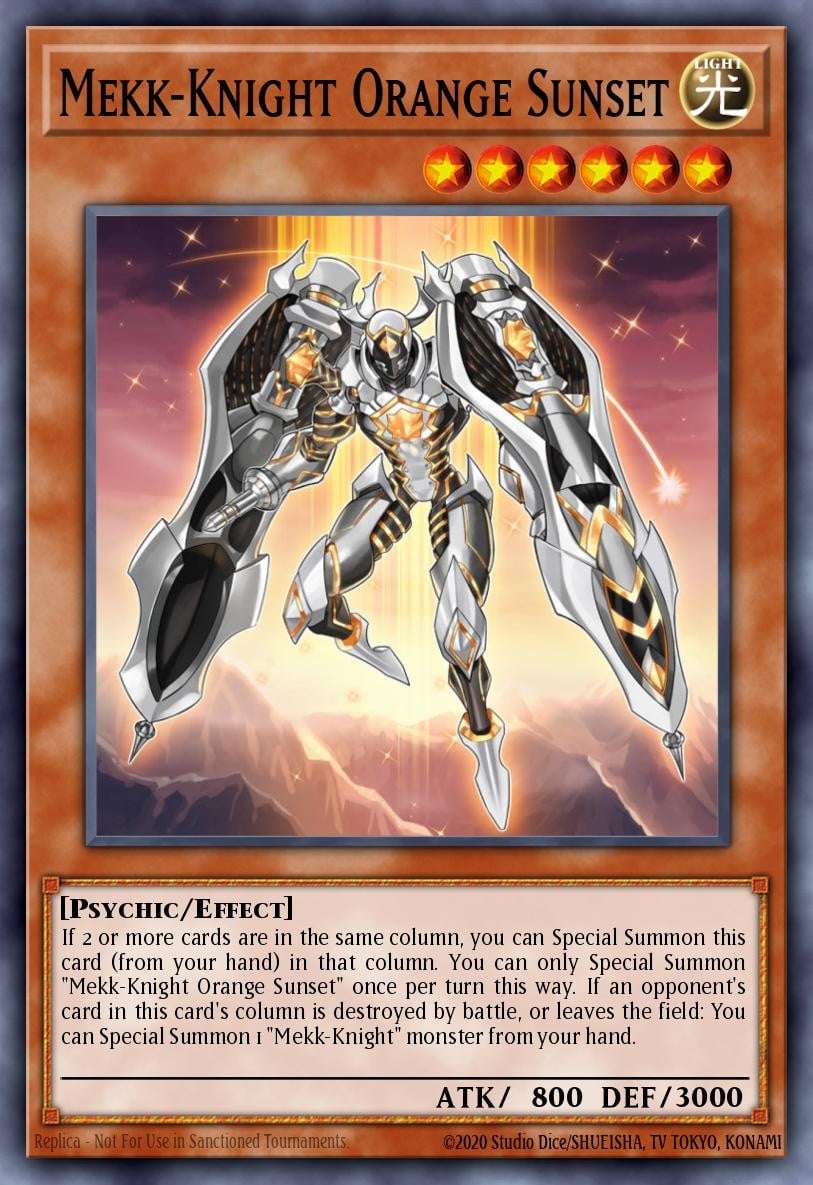 Mekk-Knight Orange Sunset - Image 1