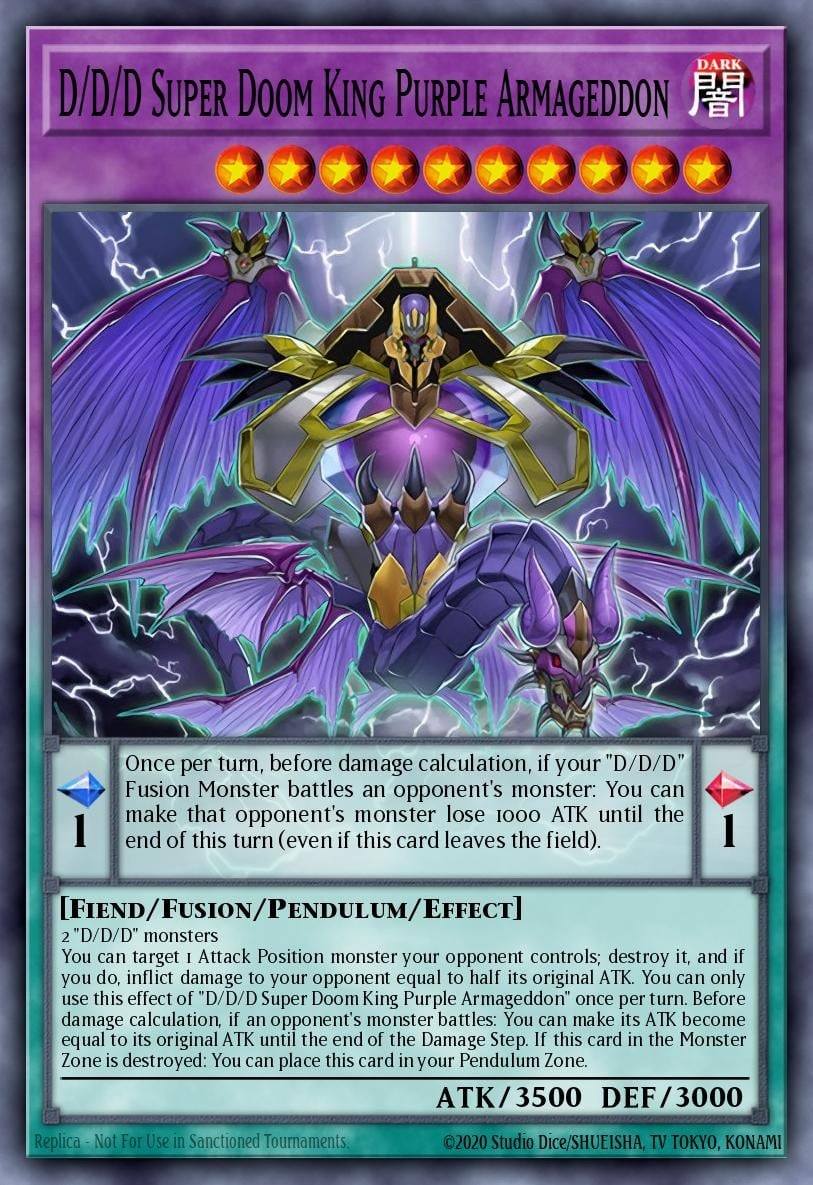 D/D/D Super Doom King Purple Armageddon - Image 1