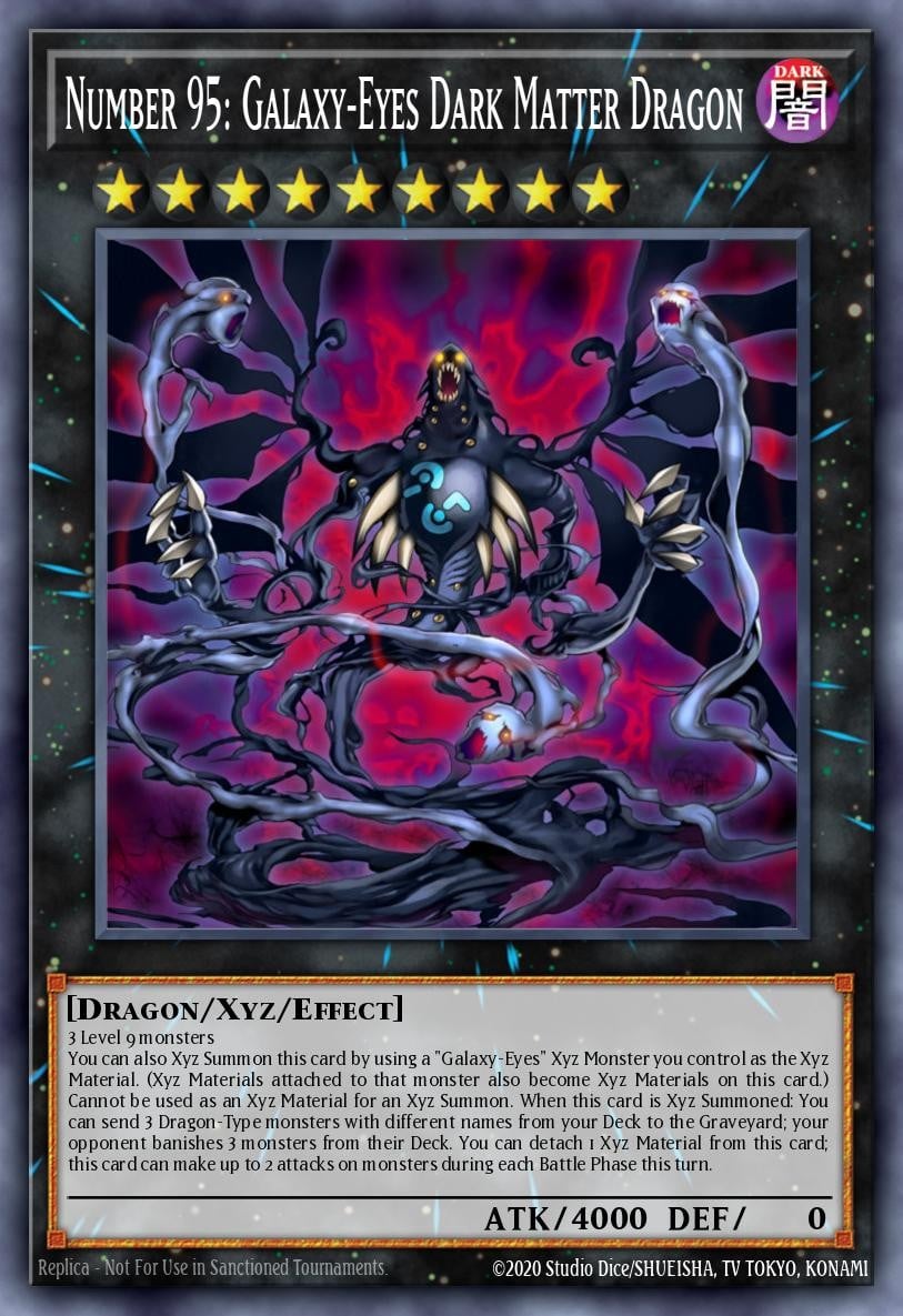 Number 95: Galaxy-Eyes Dark Matter Dragon - Image 1