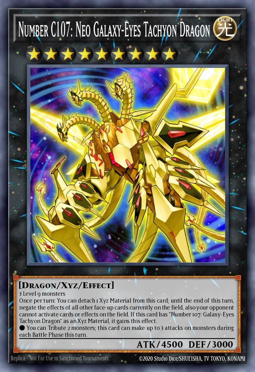 Number C107: Neo Galaxy-Eyes Tachyon Dragon - Image 1