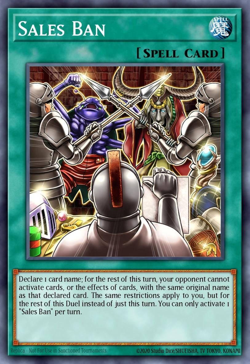 Sales Ban - Image 1