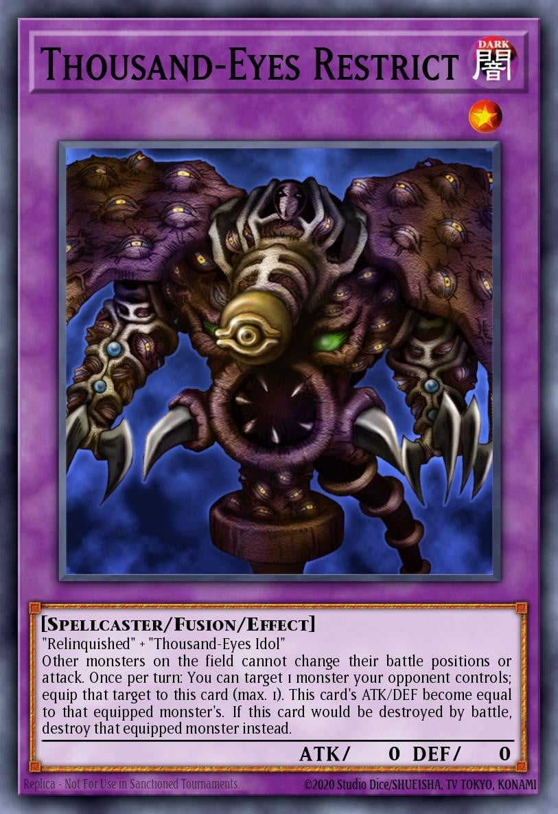2002 Yu-Gi-Oh! Pharaoh's Servant Thousand-Eyes Restrict #PSV-084 Yu-Gi-Oh! card front