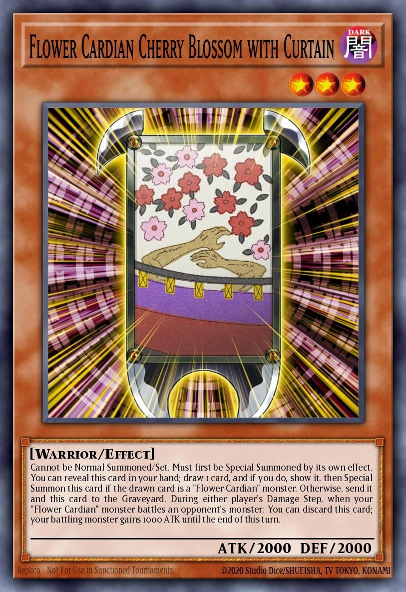 Flower Cardian Cherry Blossom with Curtain - Image 1
