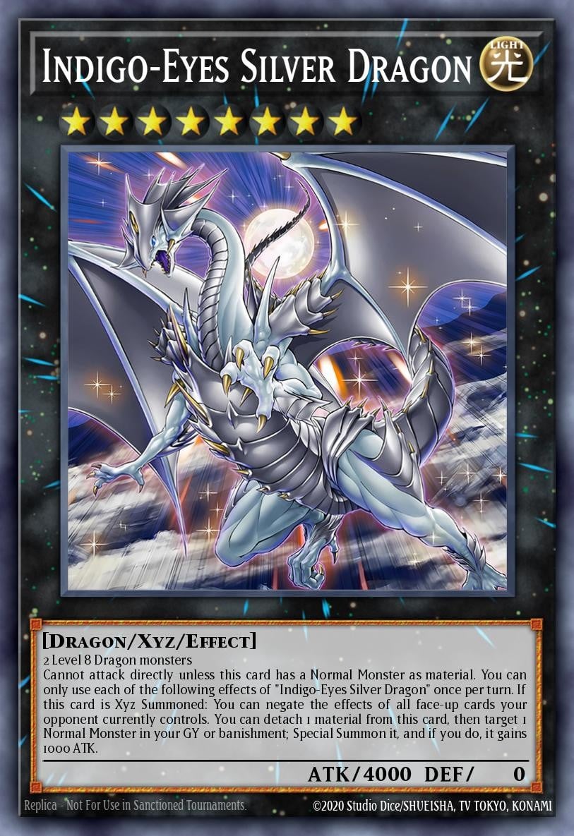 Indigo-Eyes Silver Dragon - Image 1