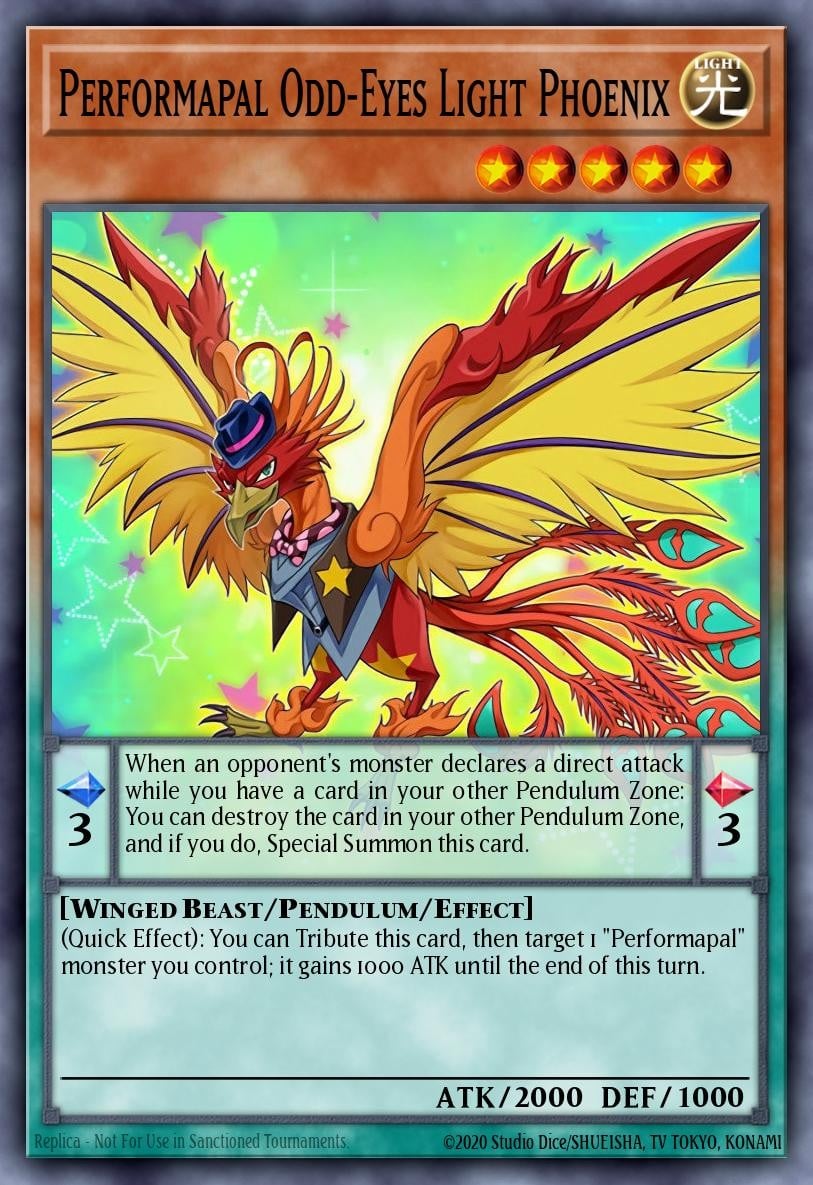 Performapal Odd-Eyes Light Phoenix - Image 1