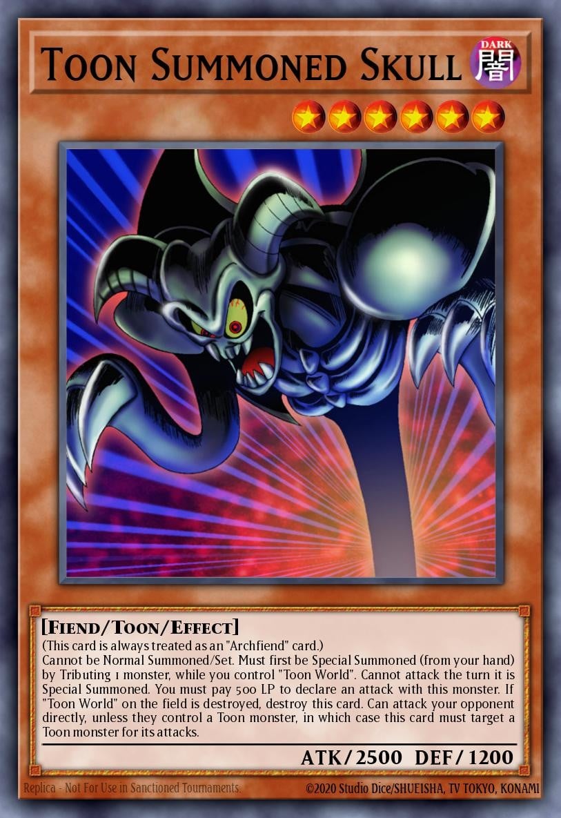 2023 Yu-Gi-Oh! Spell Ruler Toon Summoned Skull #SRL-EN073 Yu-Gi-Oh! card front