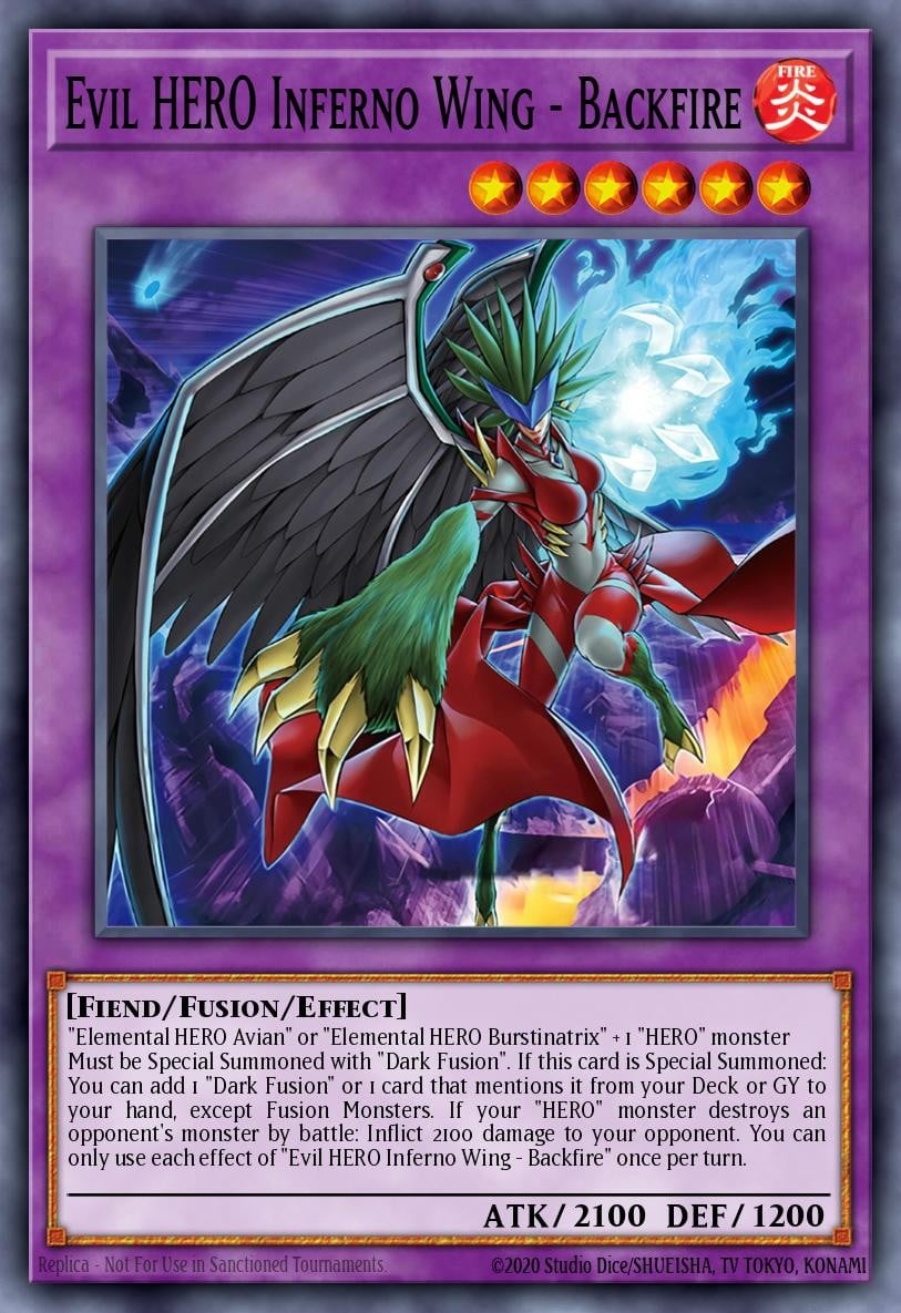 Evil HERO Inferno Wing - Backfire - Image 1