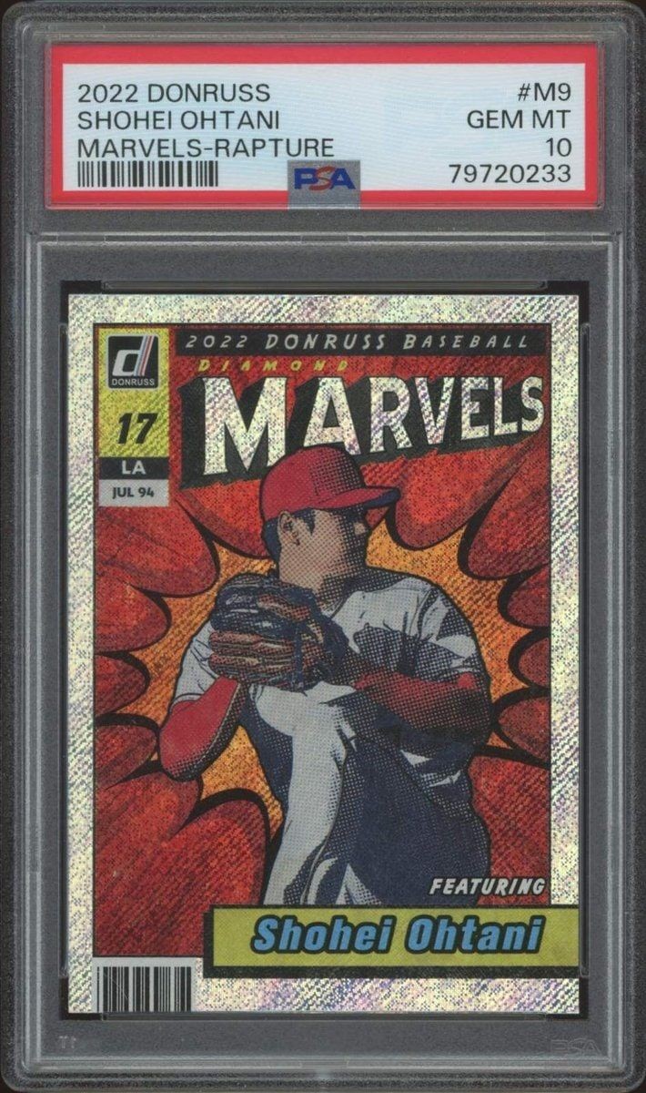 2022 panini Donruss Marvels Rapture Shohei Ohtani #M-9