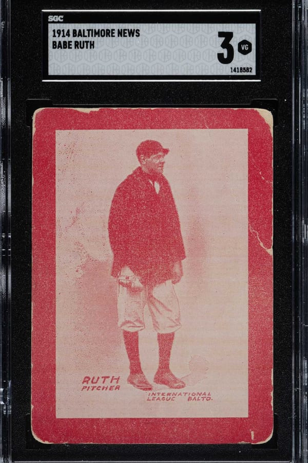 1914 Baltimore News Babe Ruth Rookie