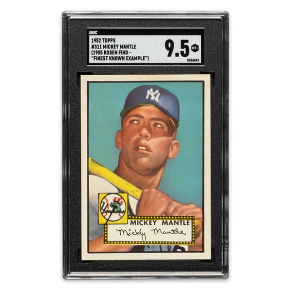 1952 Topps Mickey Mantle #311