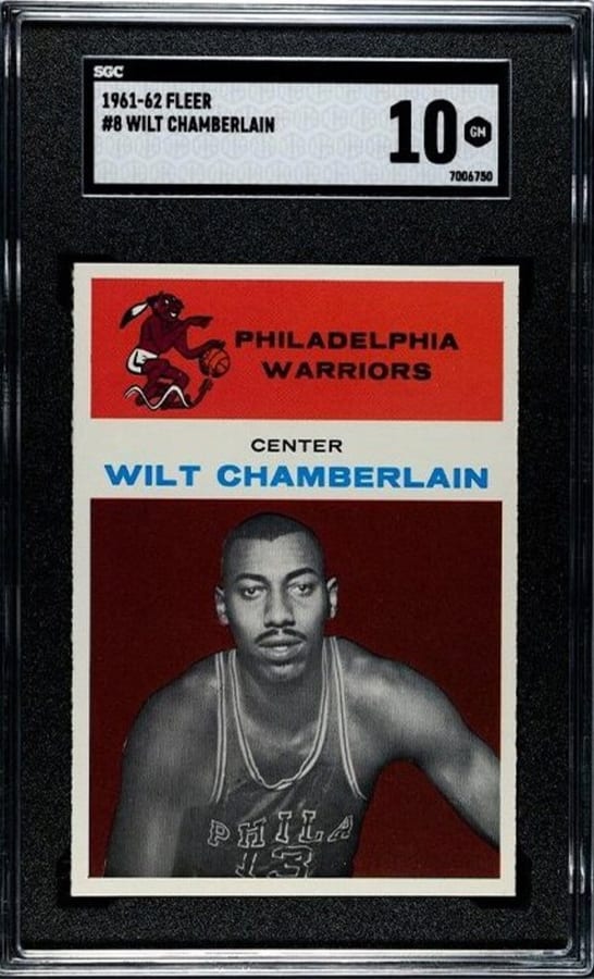 1961-62 Fleer Wilt Chamberlain Rookie #8