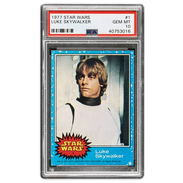 1977 Topps Star Wars Series 1 Luke Skywalker #1