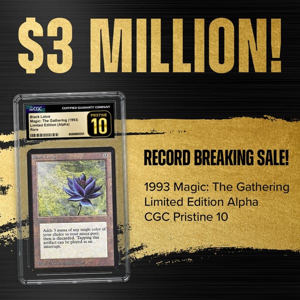 1993 Magic: The Gathering Limited Edition Alpha Black Lotus