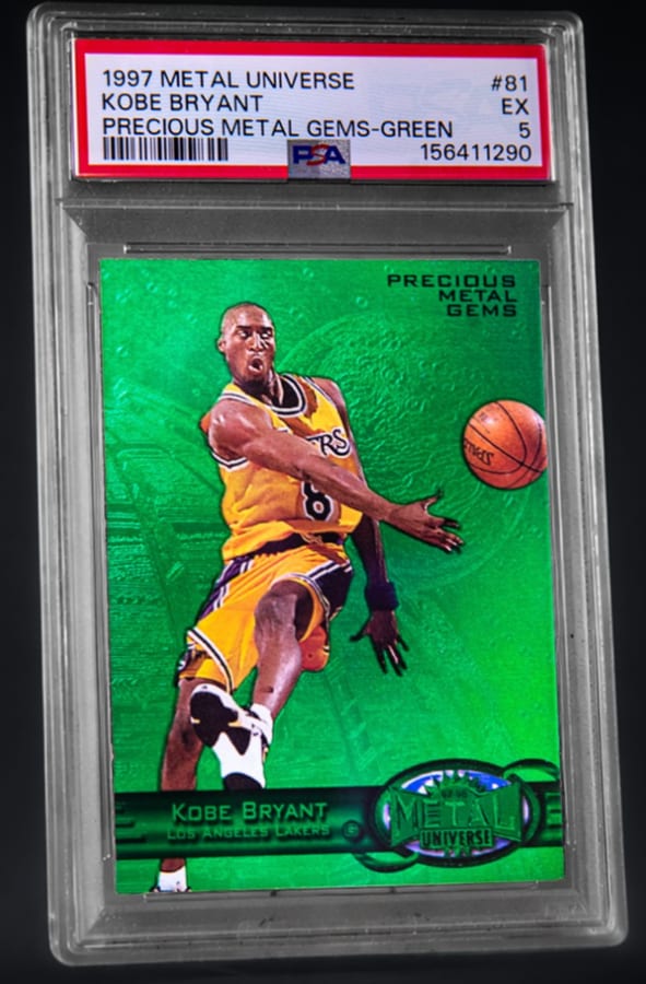 1997-98 Metal Universe Kobe Bryant Precious Metal Gems Green #81