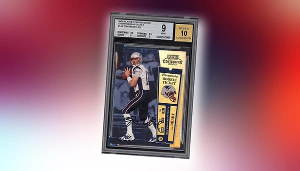 2000 Playoff Contenders Tom Brady Championship Rookie Ticket Autograph #144