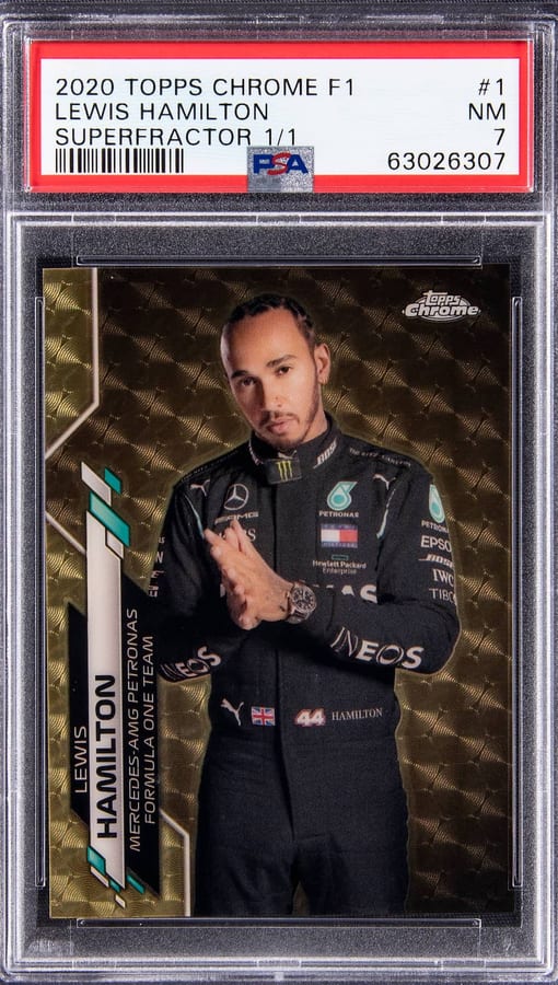 2020 Topps Chrome F1 Lewis Hamilton Superfractor 1/1 #1