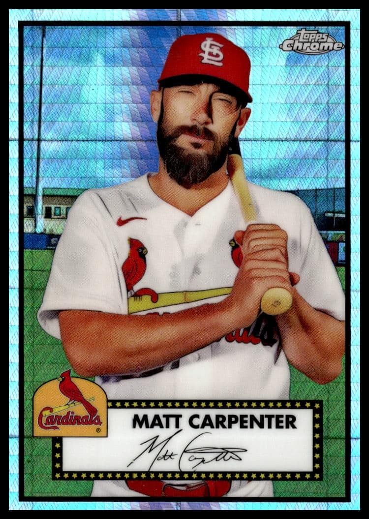 2021 Topps Chrome Platinum Anniversary Matt Carpenter #230 trading card