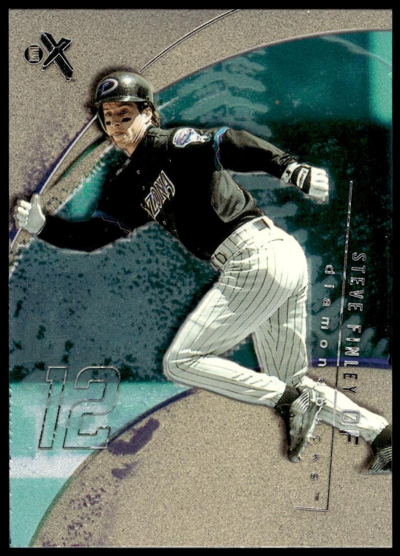 2002 Fleer E-X Steve Finley #13 trading card
