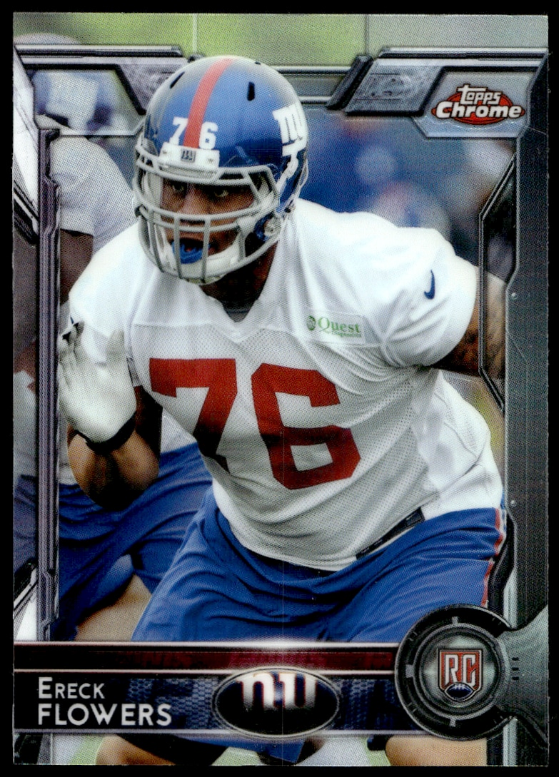 2015 Topps Chrome Ereck Flowers #136 trading card