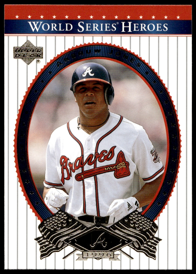 2002 Upper Deck World Series Heroes Andruw Jones #15 trading card