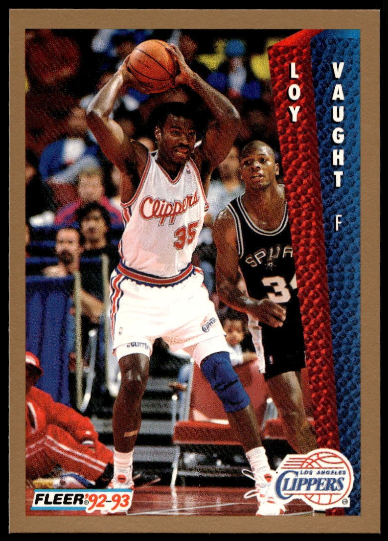 1992-93 Fleer Loy Vaught #105 trading card