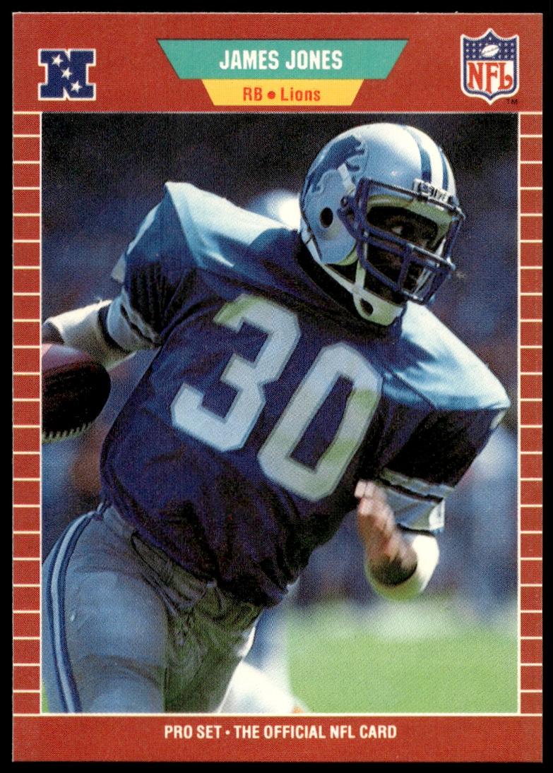 1989 Pro Set James Jones #121 trading card