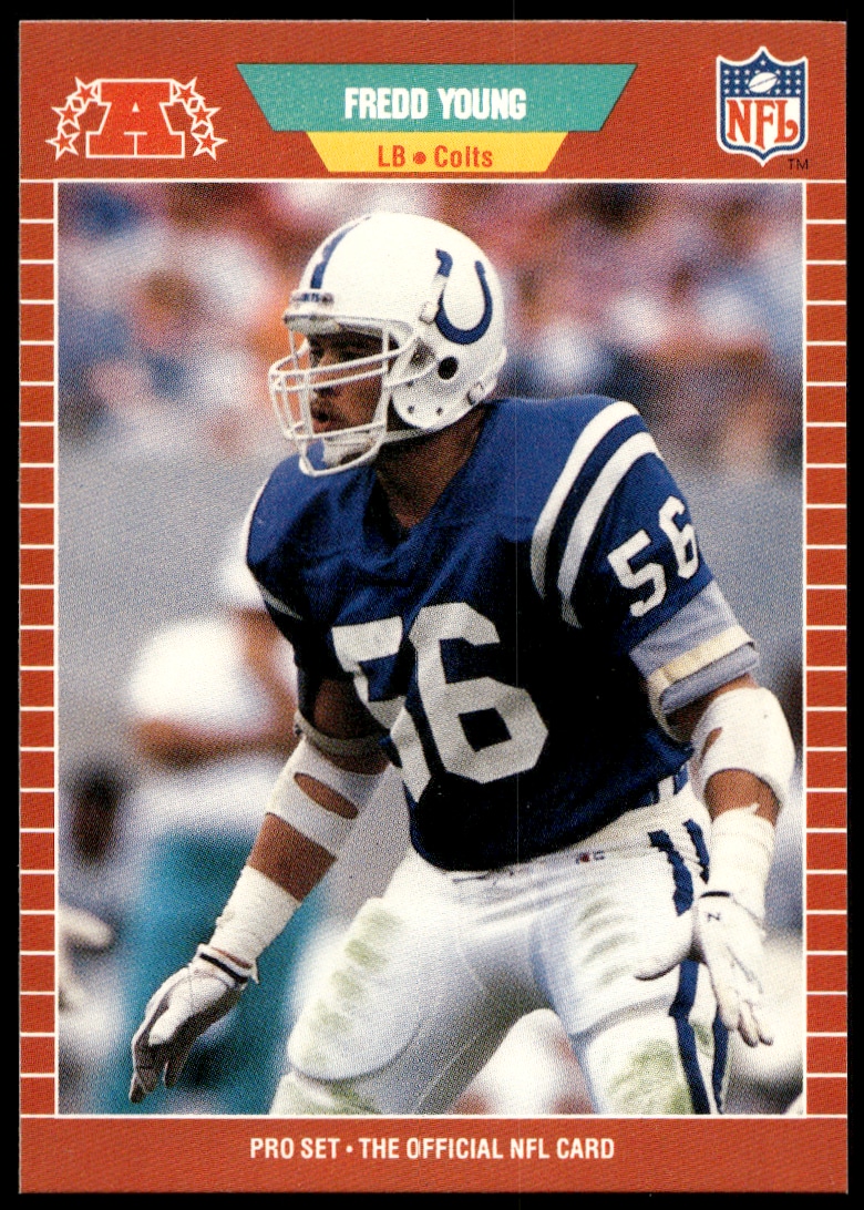 1989 Pro Set Fredd Young #165 trading card
