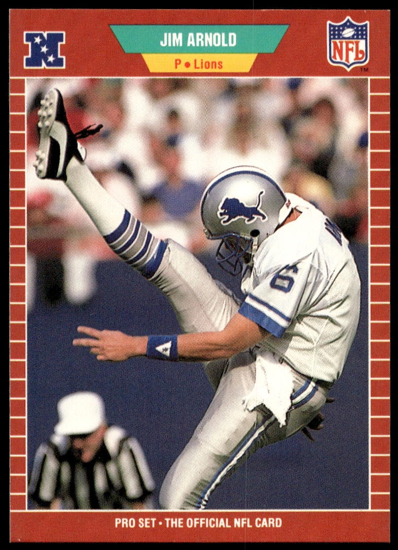 1989 Pro Set Jim Arnold #115 trading card