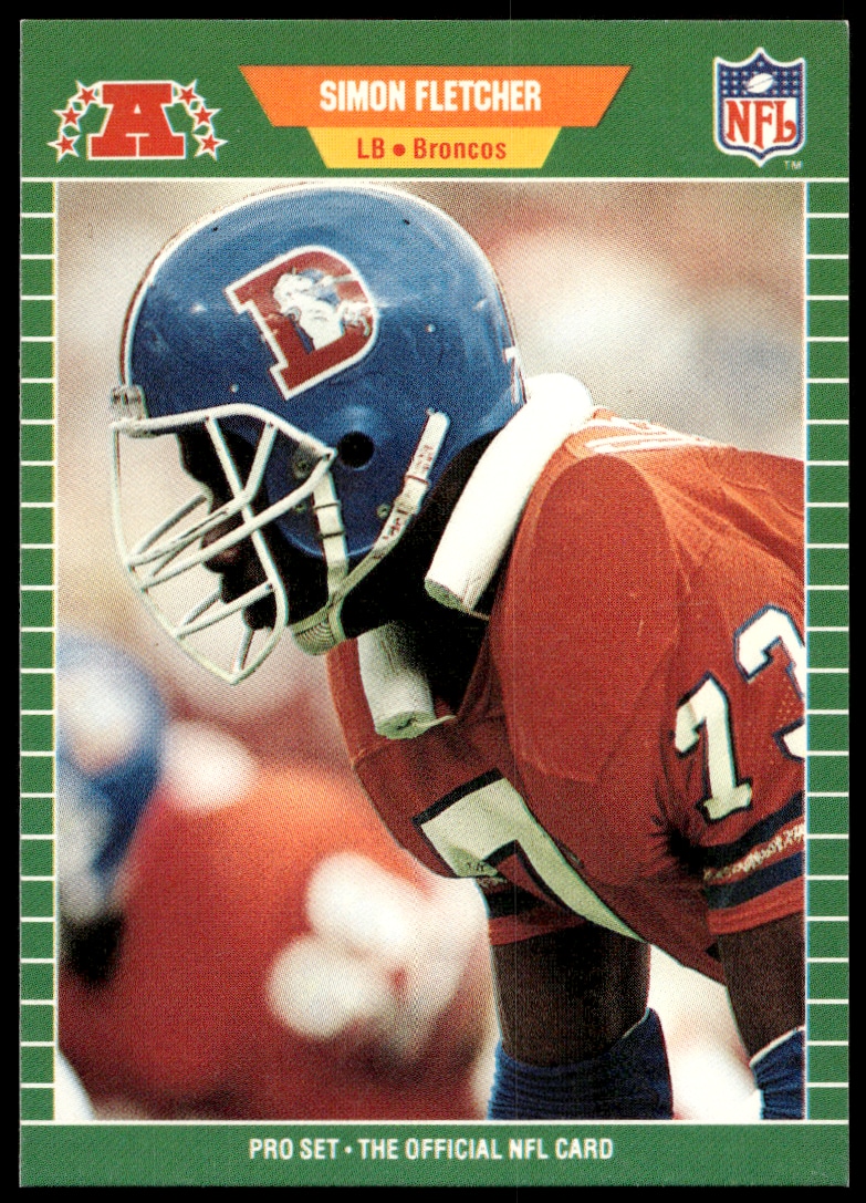 1989 Pro Set Simon Fletcher #101 trading card