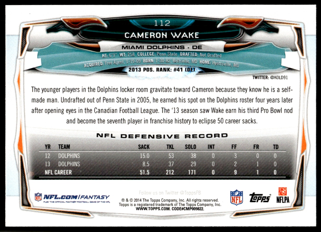 Cameron Wake thumbnail 2
