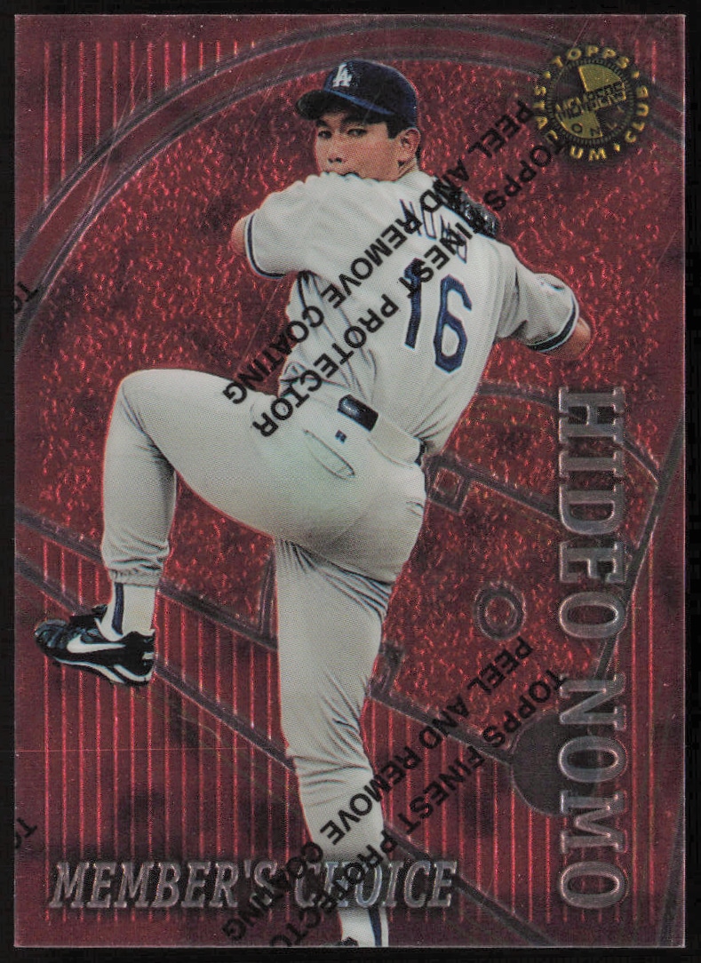1996 Topps Stadium Club Members Only 50 Hideo Nomo #46 trading card