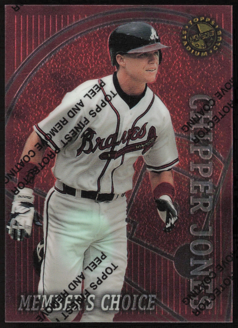 1996 Topps Stadium Club Members Only 50 Chipper Jones #48 trading card