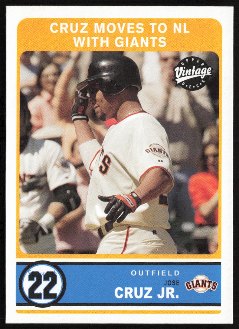 2003 Upper Deck Vintage Jose Cruz Jr. #336 trading card