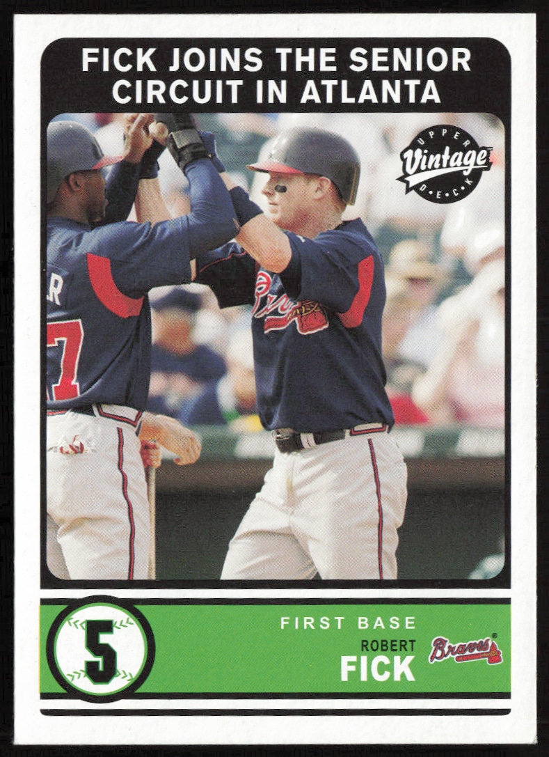 2003 Upper Deck Vintage Robert Fick #338 trading card