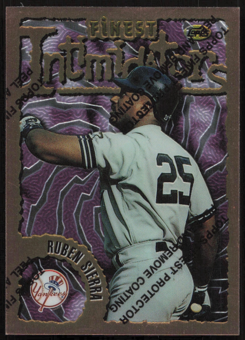 1996 Topps Finest Ruben Sierra #169 trading card