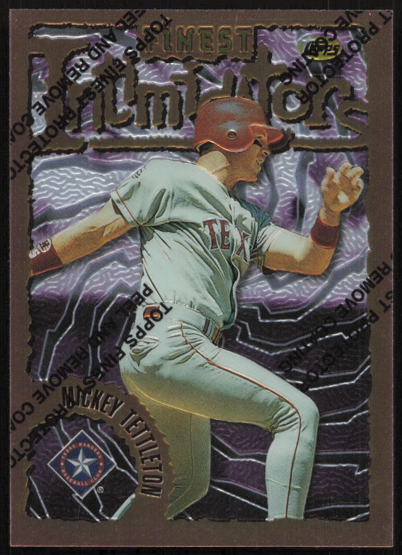 1996 Topps Finest Mickey Tettleton #166 trading card