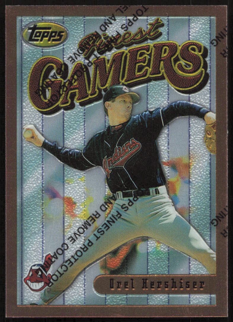 1996 Topps Finest Orel Hershiser #147 trading card