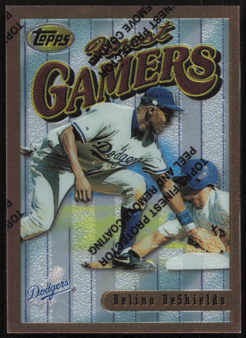 1996 Topps Finest Delino DeShields #96 trading card