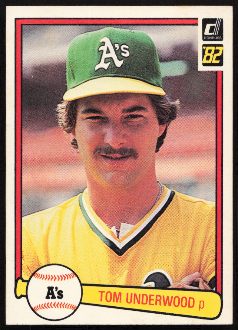 1982 Donruss Tom Underwood #323 trading card