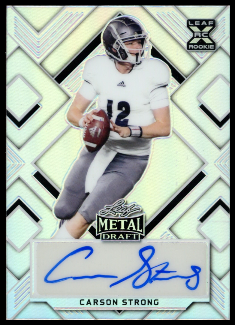 2022 Leaf Metal Draft Carson Strong #BA-CS1 trading card