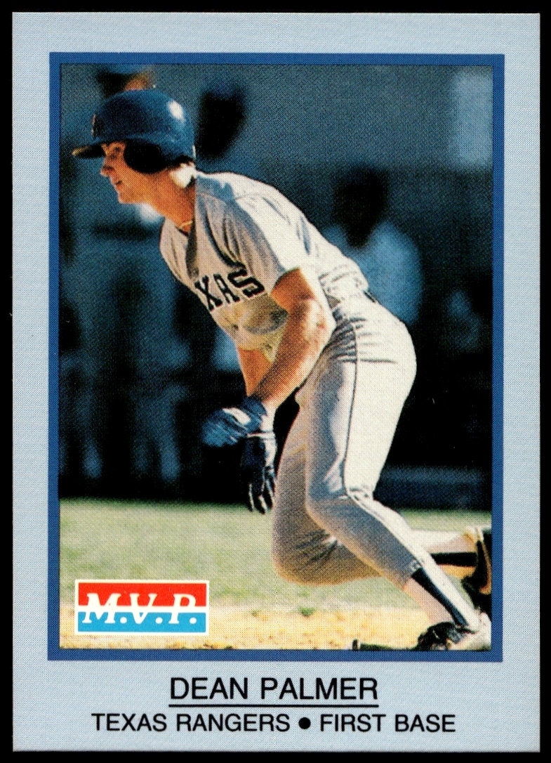 1990 M.V.P. Big League Rookies Dean Palmer #NNO trading card