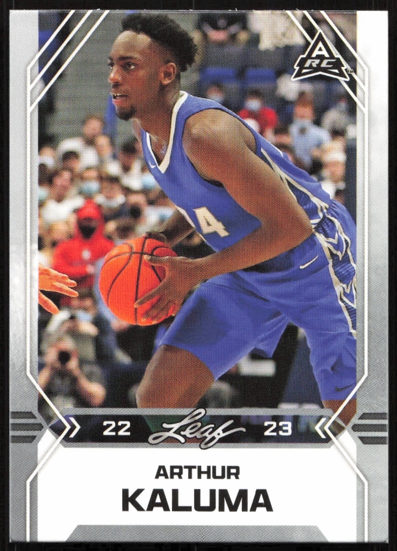 2022-23 Leaf Draft Arthur Kaluma #B-3 trading card
